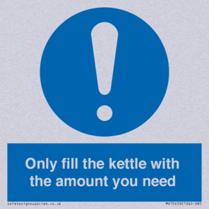 Only fill the kettle with the amount you need